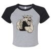 Women's Micro Rib Raglan Baby Tee Thumbnail