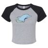 Women's Micro Rib Raglan Baby Tee Thumbnail