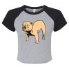 Women's Micro Rib Raglan Baby Tee Thumbnail