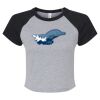 Women's Micro Rib Raglan Baby Tee Thumbnail