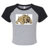 Women's Micro Rib Raglan Baby Tee Thumbnail