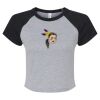 Women's Micro Rib Raglan Baby Tee Thumbnail