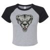 Women's Micro Rib Raglan Baby Tee Thumbnail