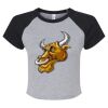 Women's Micro Rib Raglan Baby Tee Thumbnail