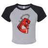 Women's Micro Rib Raglan Baby Tee Thumbnail