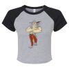 Women's Micro Rib Raglan Baby Tee Thumbnail