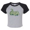 Women's Micro Rib Raglan Baby Tee Thumbnail