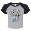 Women's Micro Rib Raglan Baby Tee Thumbnail