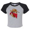 Women's Micro Rib Raglan Baby Tee Thumbnail
