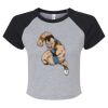 Women's Micro Rib Raglan Baby Tee Thumbnail