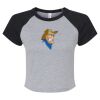 Women's Micro Rib Raglan Baby Tee Thumbnail