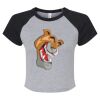 Women's Micro Rib Raglan Baby Tee Thumbnail