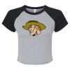 Women's Micro Rib Raglan Baby Tee Thumbnail