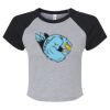 Women's Micro Rib Raglan Baby Tee Thumbnail