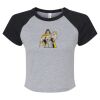 Women's Micro Rib Raglan Baby Tee Thumbnail