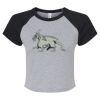 Women's Micro Rib Raglan Baby Tee Thumbnail