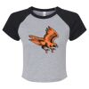 Women's Micro Rib Raglan Baby Tee Thumbnail