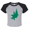 Women's Micro Rib Raglan Baby Tee Thumbnail