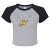 Women's Micro Rib Raglan Baby Tee Thumbnail