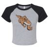 Women's Micro Rib Raglan Baby Tee Thumbnail