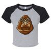 Women's Micro Rib Raglan Baby Tee Thumbnail