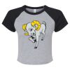 Women's Micro Rib Raglan Baby Tee Thumbnail
