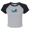 Women's Micro Rib Raglan Baby Tee Thumbnail