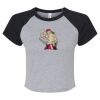 Women's Micro Rib Raglan Baby Tee Thumbnail