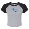 Women's Micro Rib Raglan Baby Tee Thumbnail