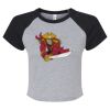 Women's Micro Rib Raglan Baby Tee Thumbnail