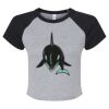 Women's Micro Rib Raglan Baby Tee Thumbnail