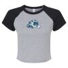 Women's Micro Rib Raglan Baby Tee Thumbnail