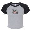 Women's Micro Rib Raglan Baby Tee Thumbnail