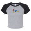 Women's Micro Rib Raglan Baby Tee Thumbnail