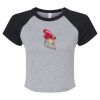 Women's Micro Rib Raglan Baby Tee Thumbnail