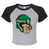 Women's Micro Rib Raglan Baby Tee Thumbnail