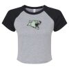 Women's Micro Rib Raglan Baby Tee Thumbnail