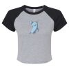 Women's Micro Rib Raglan Baby Tee Thumbnail