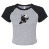 Women's Micro Rib Raglan Baby Tee Thumbnail