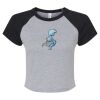 Women's Micro Rib Raglan Baby Tee Thumbnail