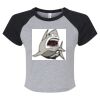 Women's Micro Rib Raglan Baby Tee Thumbnail