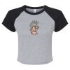 Women's Micro Rib Raglan Baby Tee Thumbnail