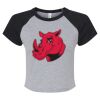 Women's Micro Rib Raglan Baby Tee Thumbnail