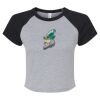 Women's Micro Rib Raglan Baby Tee Thumbnail