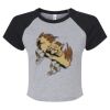 Women's Micro Rib Raglan Baby Tee Thumbnail