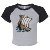 Women's Micro Rib Raglan Baby Tee Thumbnail