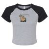 Women's Micro Rib Raglan Baby Tee Thumbnail