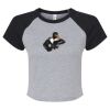 Women's Micro Rib Raglan Baby Tee Thumbnail