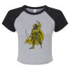 Women's Micro Rib Raglan Baby Tee Thumbnail