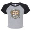 Women's Micro Rib Raglan Baby Tee Thumbnail